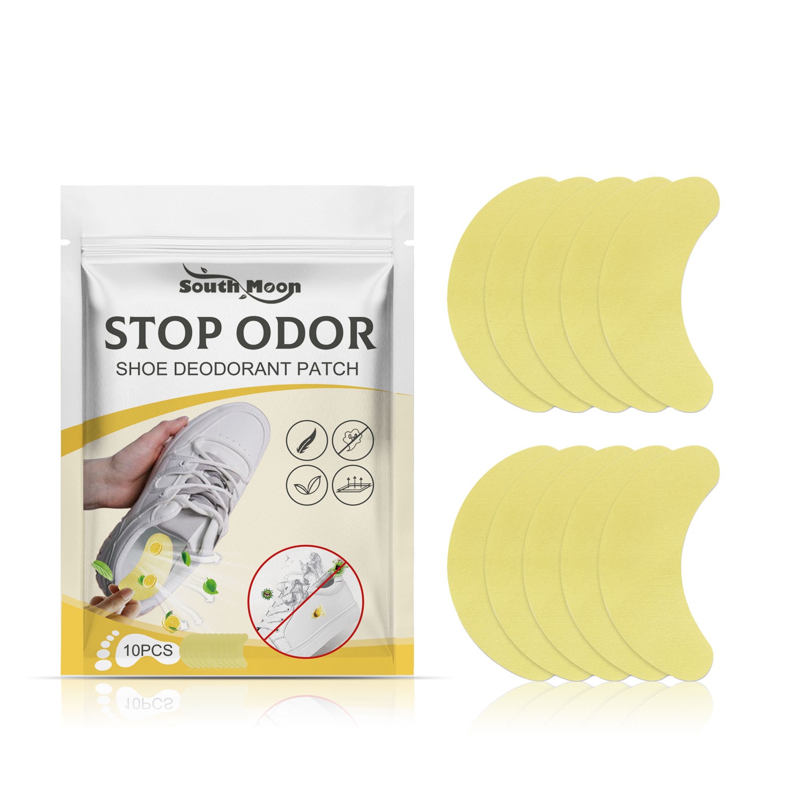 Shoe Deodorant Patch Anti-Odor | Sweat-Absorbing Freshener Stickers for Shoes