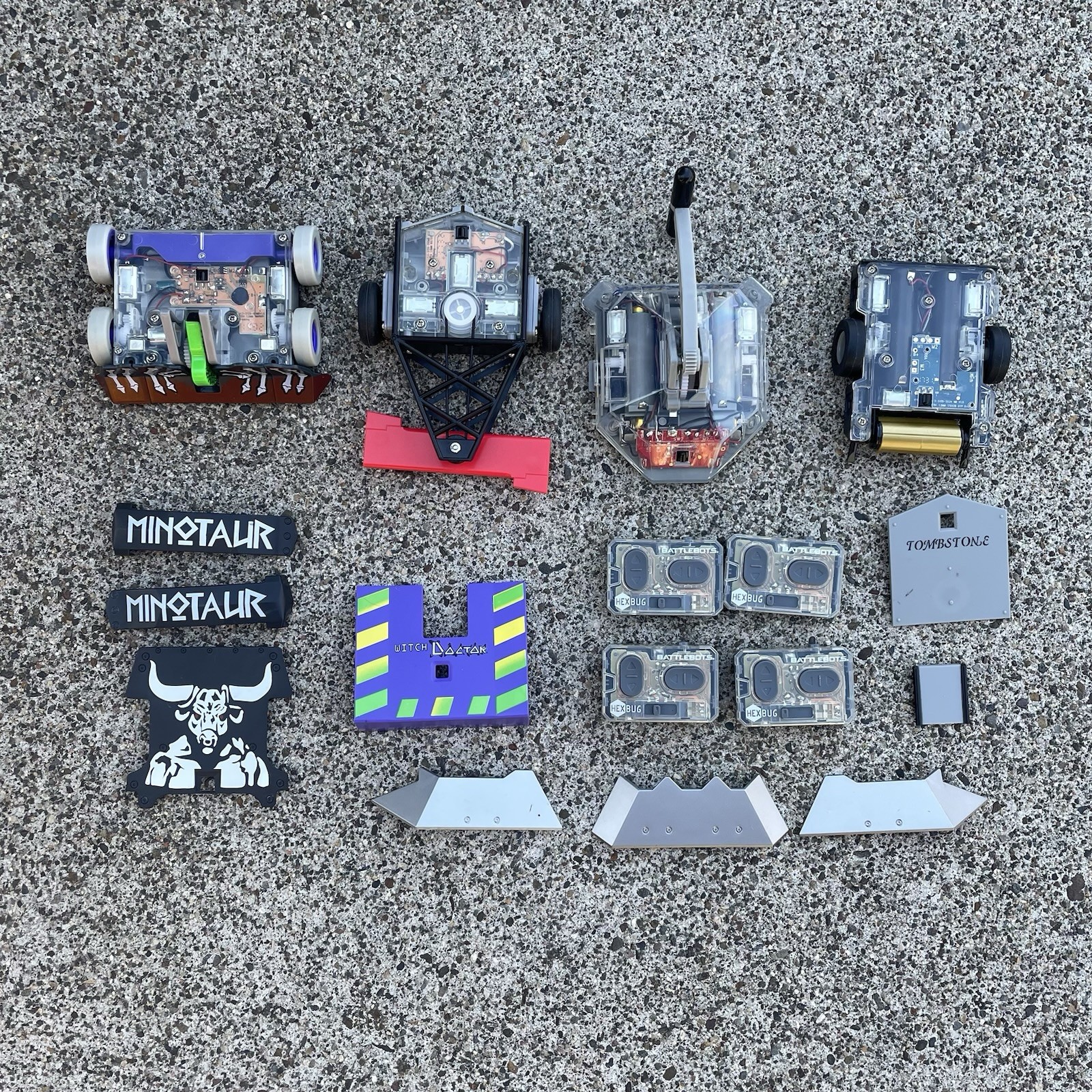 Hexbug Battlebots Lot Of 4 Untested