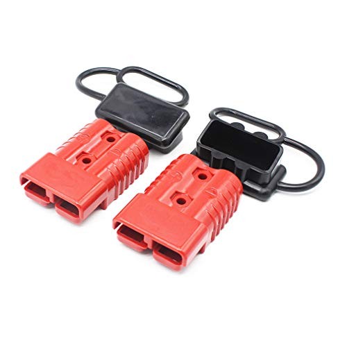  Pair Battery Quick Connect 350A 2/0 AWG Wire Harness Plug with Waterproof RED
