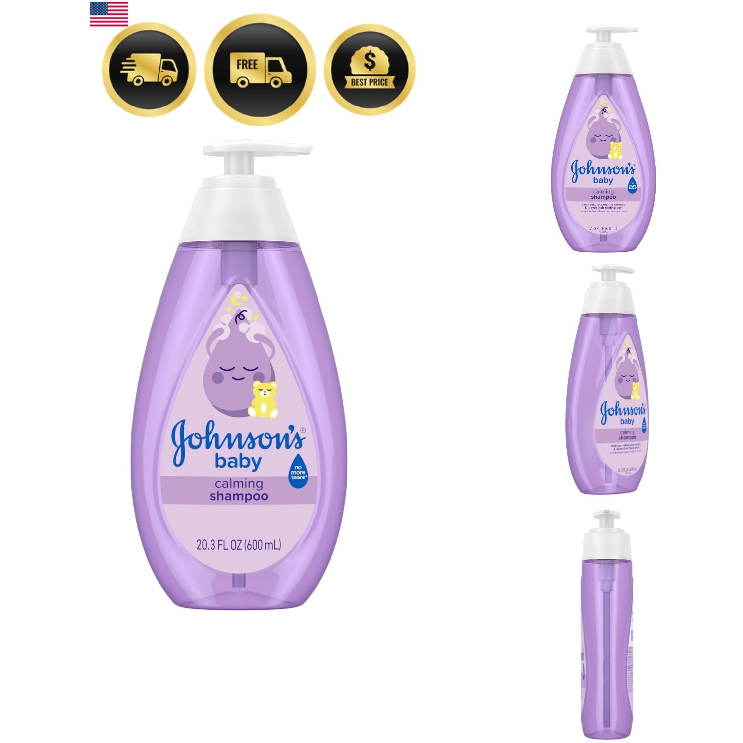 Calming Shampoo with Soothing NaturalCalm Aromas, Gentle, Hair Wash, Baby Ess...