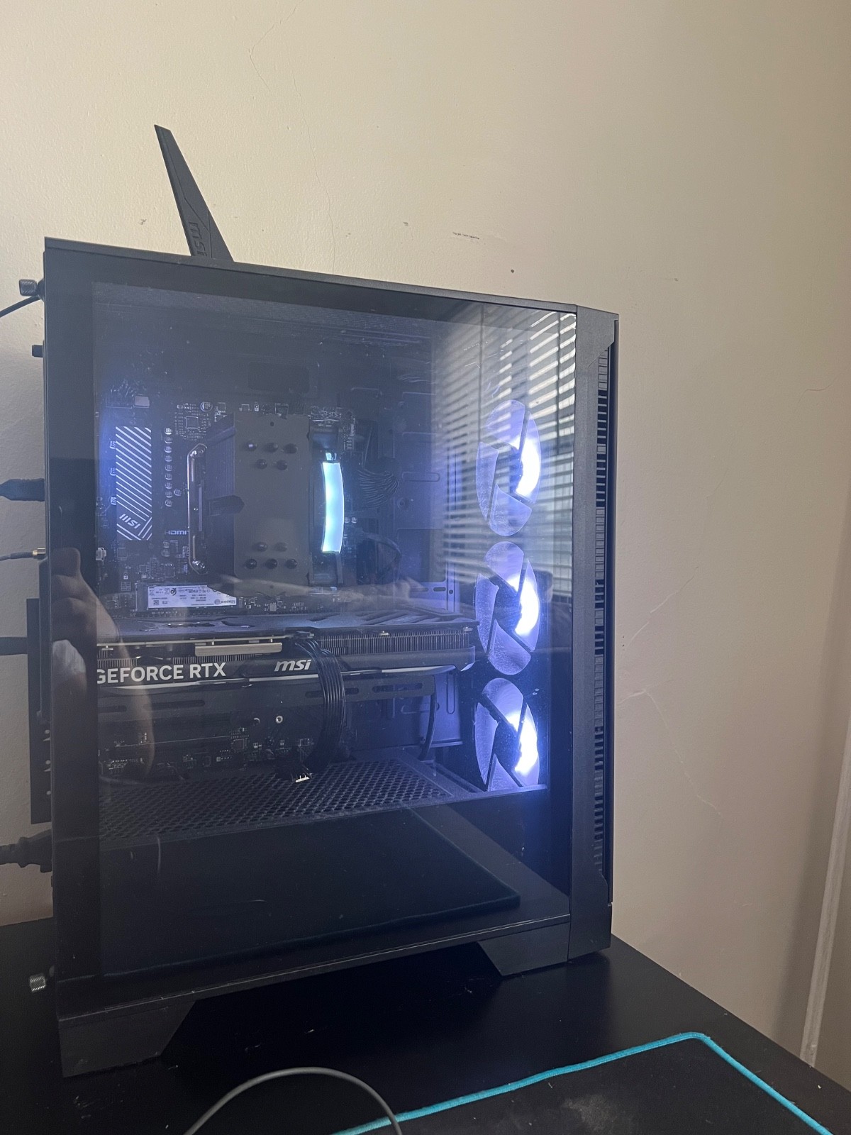 Gaming Computer MSI Prebuilt  27” MSI curved 144hz monitor included