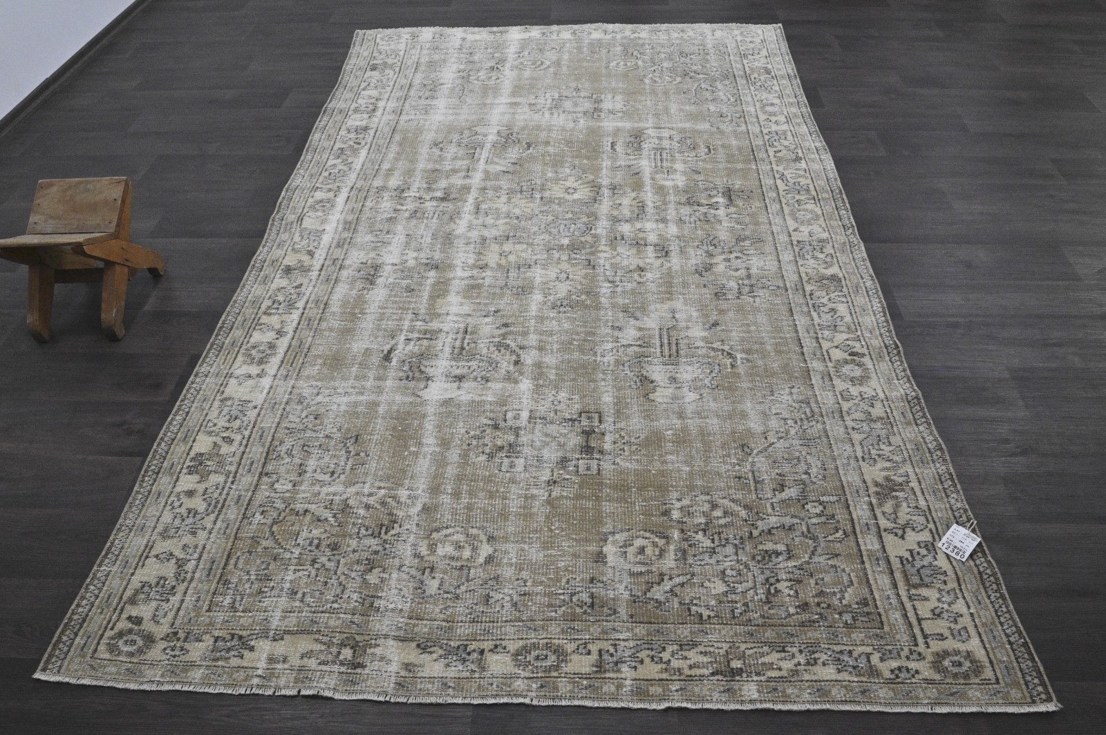 Oushak Turkish Vintage Rug 6x10 Kilim Rug Anatolian Handmade Boho Decor BROWN