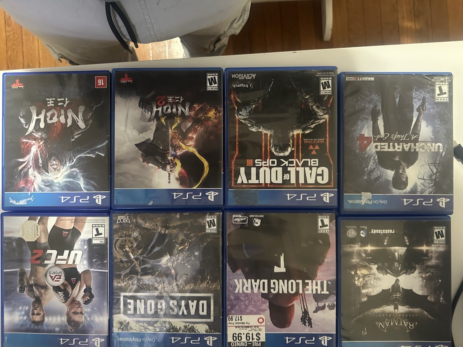 11 Sony PlayStation PS4 Game Lot Nioh COD Black Ops Uncharted UFC Mortal Kombat