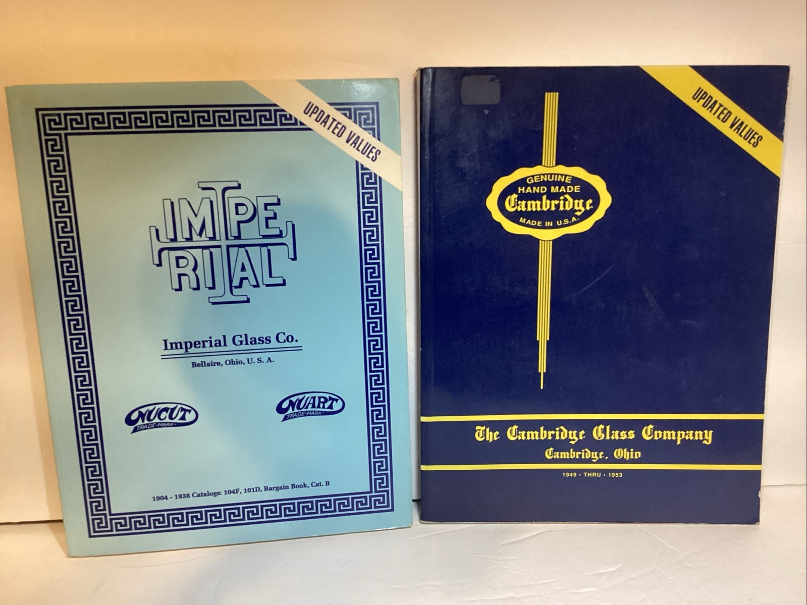 Imperial Glass & Cambridge Glass Reference Collector Books Ohio Glassware