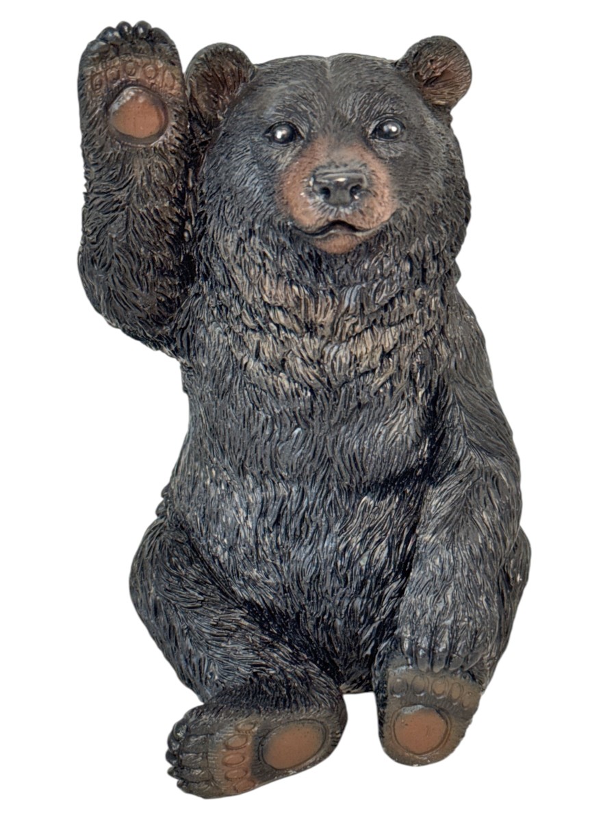 De Leon Collections 10990 Bear Waving Figurine Dcor