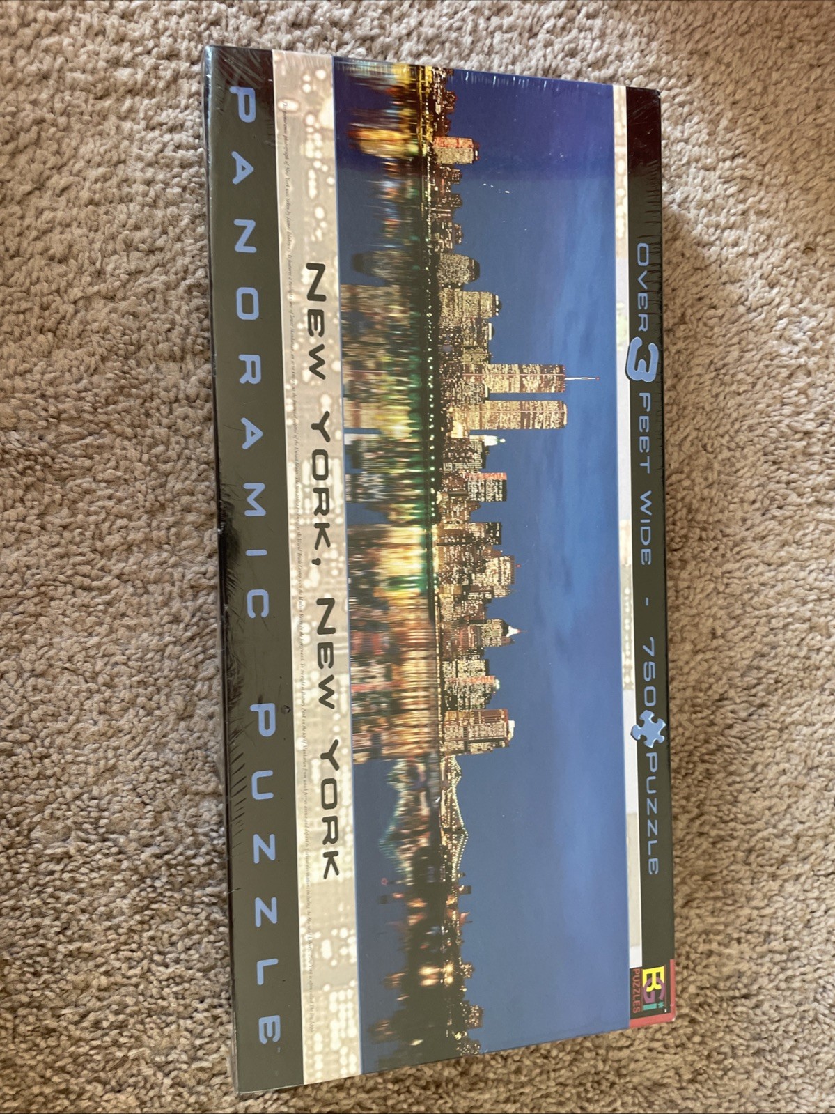 New York, New York Panoramic Puzzle 3 feet wide 750 pc New Sealed, Buffalo Games
