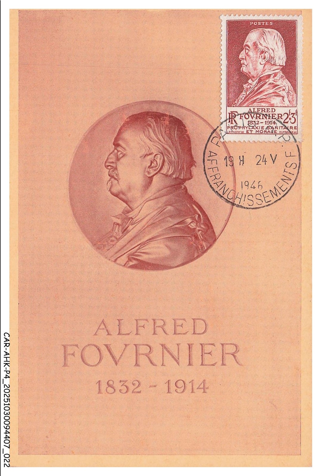 CAR-AHKP4-0197-CARTES-MAXIMUM - Alfred Fovrnier - Memory L 'Grip Of 3