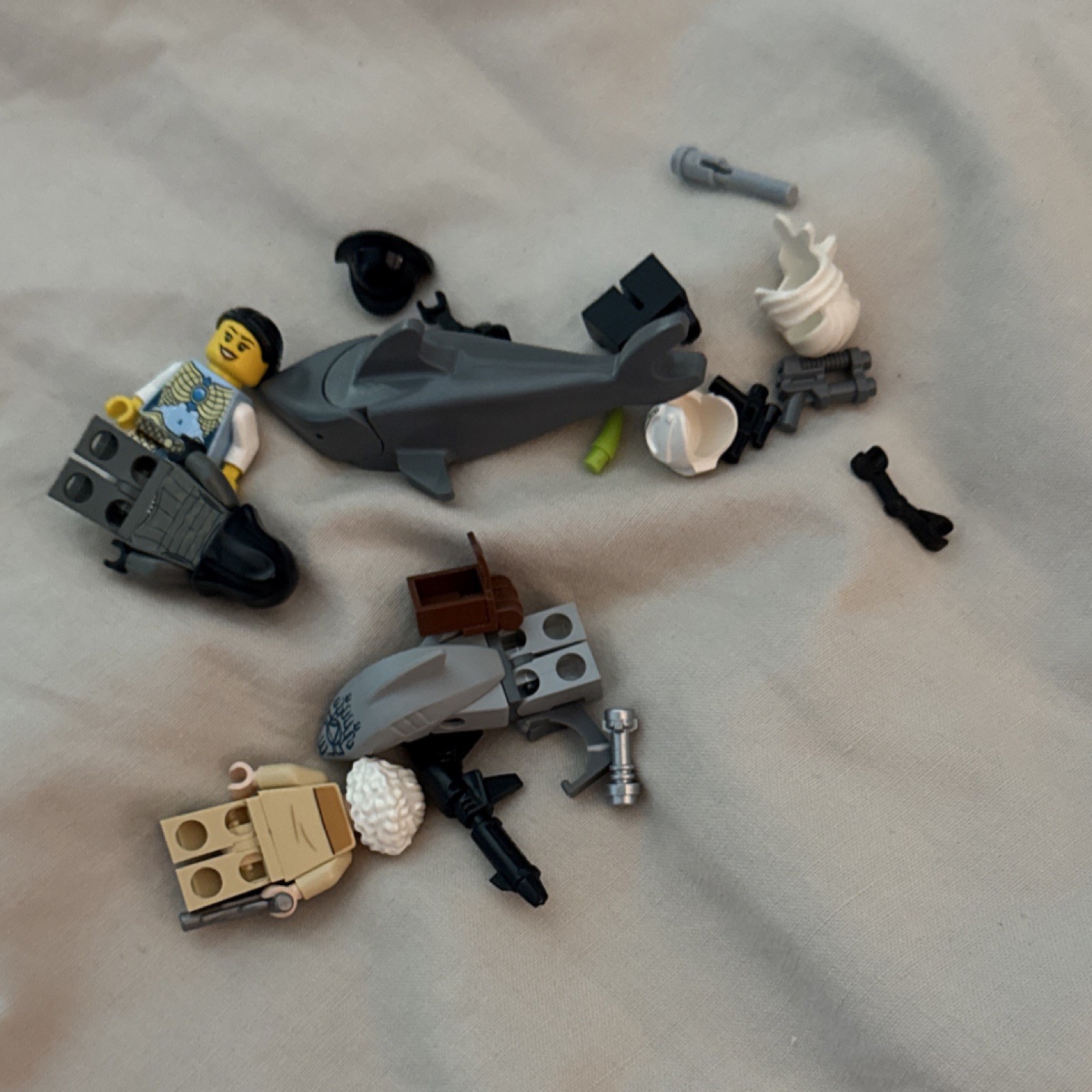 LEGO Minifigure Parts Accessories Shark Bulk Lot Multicolor More Than 10 Pieces