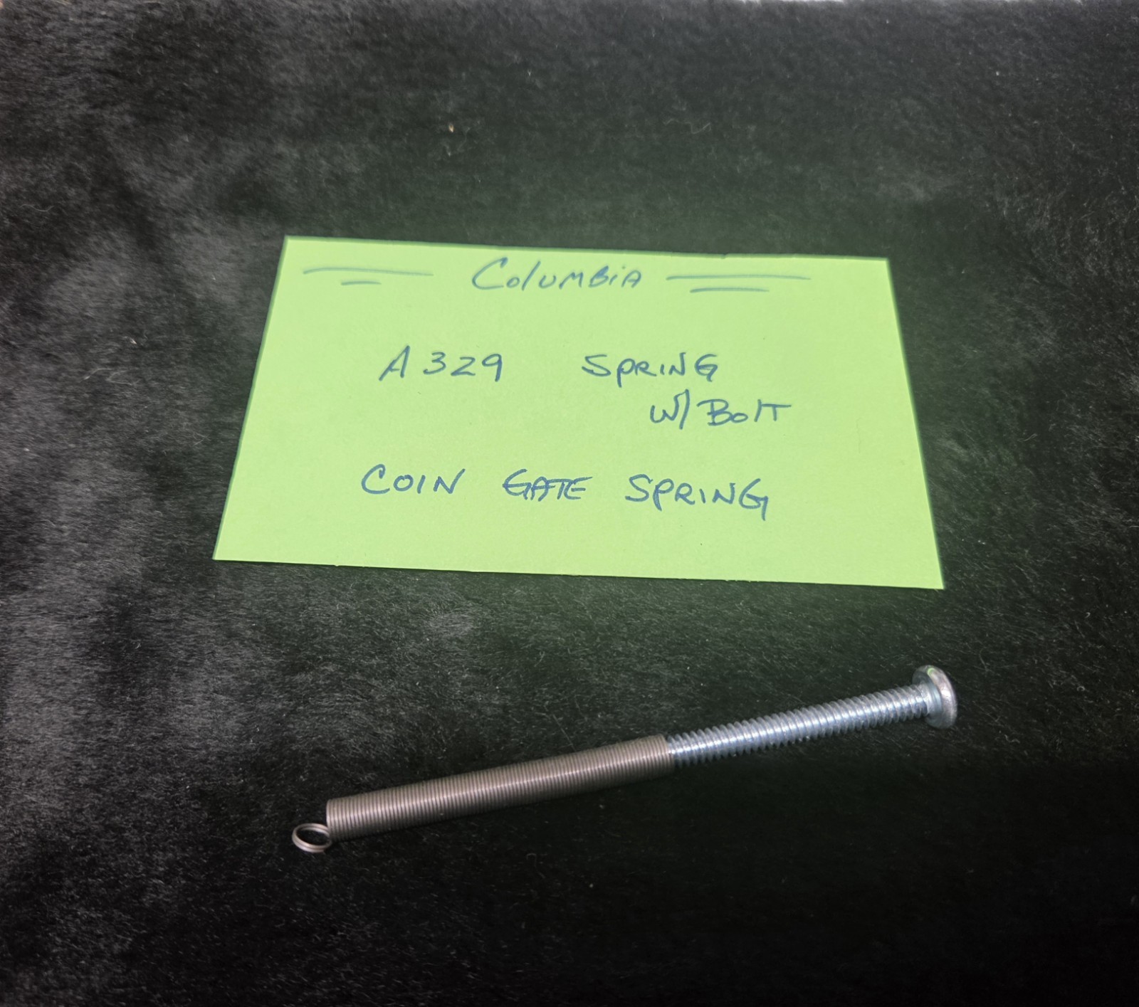 COLUMBIA REPLACMENT COIN GATE SPRING #A329 COLUMBIA ANTIQUE SLOT MADE IN USA