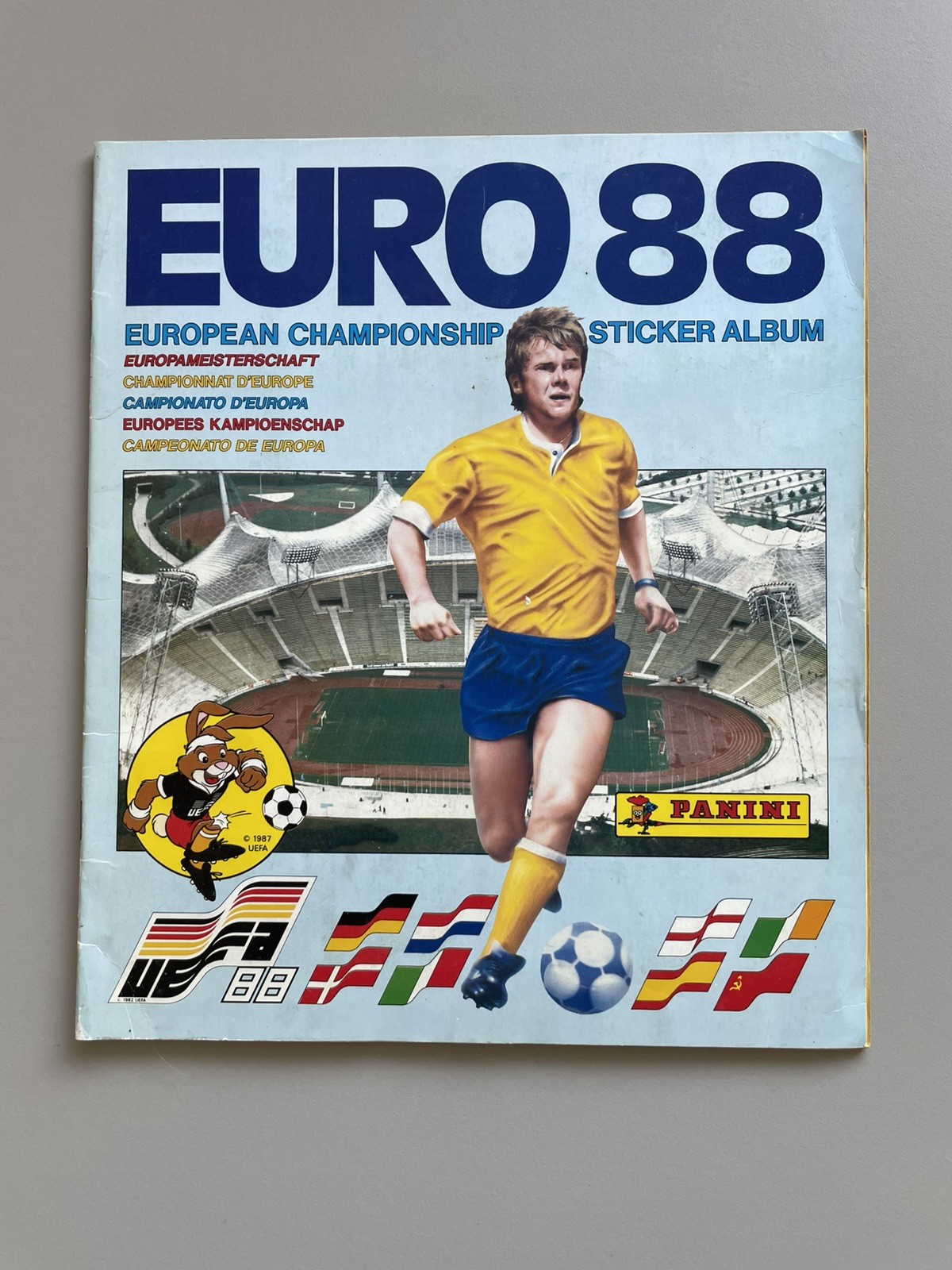 Panini Euro 88 / 1988 Football Sticker Album Near Complete - Missing x9