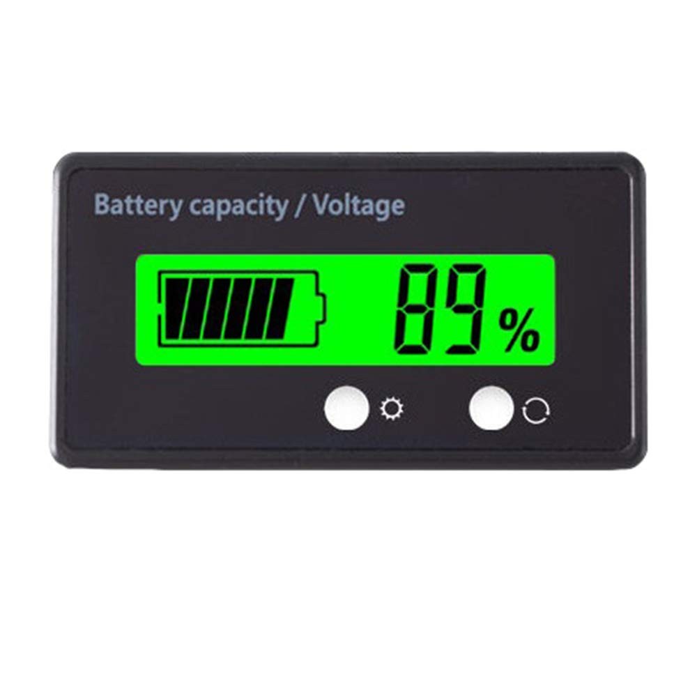 12V 24V 36V 48V Battery Capacity Indicator Golf Cart 2.4 * 1.3 * 0.5in, Green 