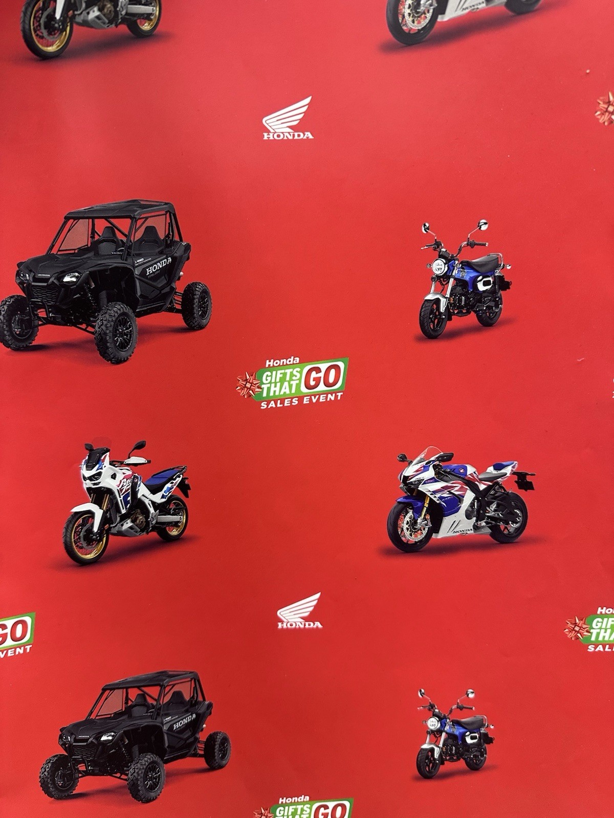 Honda Powersports Gift Wrapping Paper