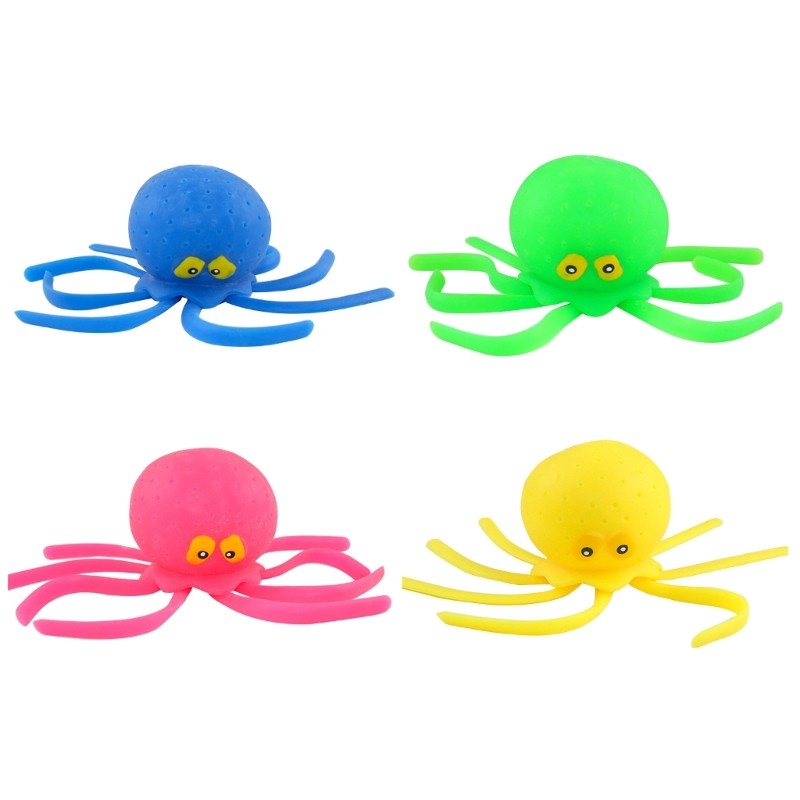 Cartoon Octopus Toy Baby Bathtub Water Toy Children Sprinkler Toy Multicolored