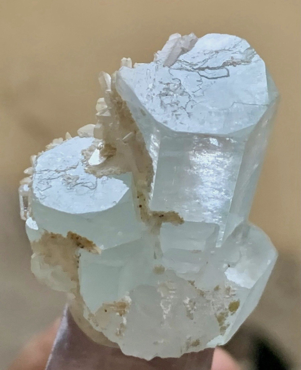 145 Carats Aesthetic Aquamarine  With  Mica Specimen From Nagar Pakistan