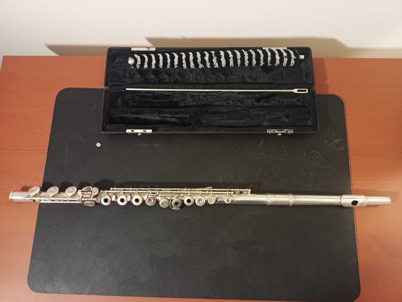 Gemeinhardt 3oshb Solid Silver Flute Open Hole B Foot joint w/Case Elkhart, IN