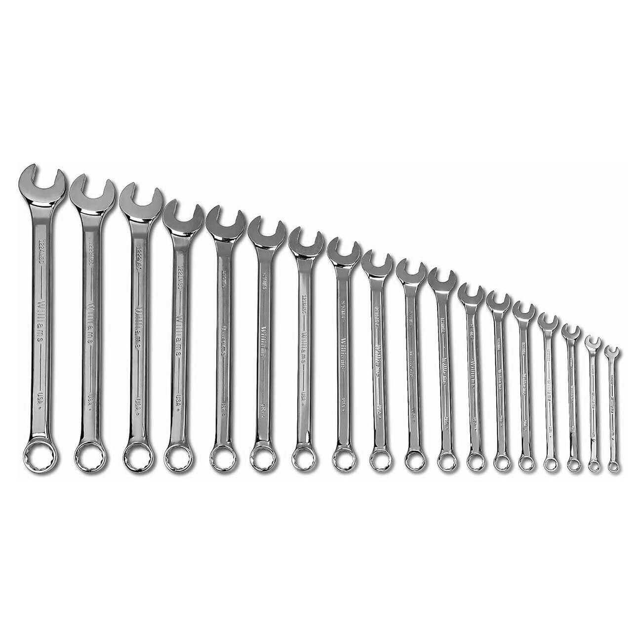 WILLIAMS JHWMWS-18A Metric Combination Wrench Set (18-Piece)
