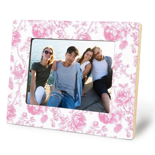 Pink Chinoiserie Floral Picture Frame 5x7 Room Decor, Love Shack Fancy