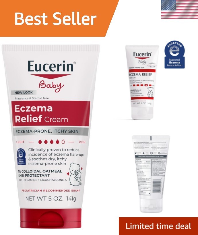 Baby Eczema Relief Body Cream, Steroid & Fragrance Free for 3+  of Age, 5 oz....