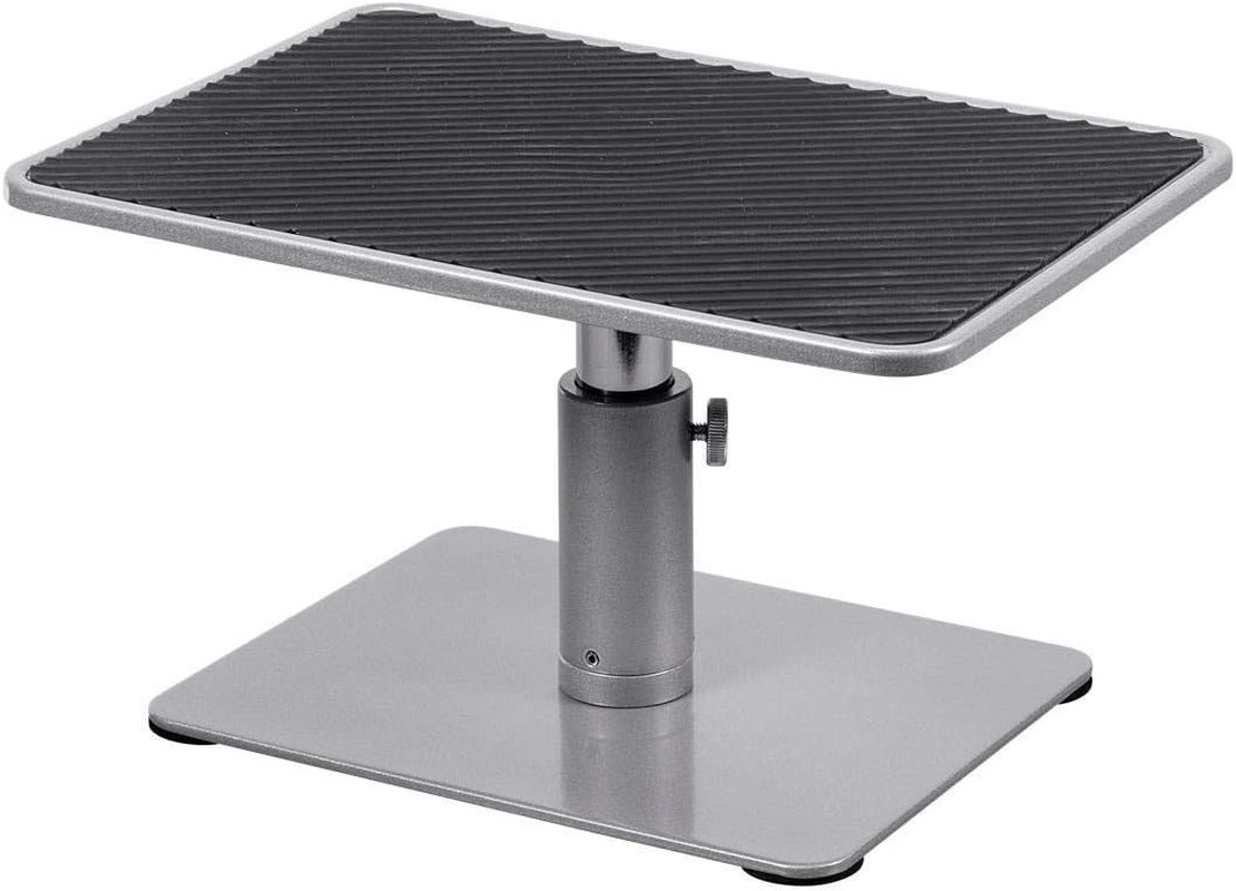 Universal Monitor Riser Stand - Raises Monitors 4.6 to 6.5 Inches, Silver Finish