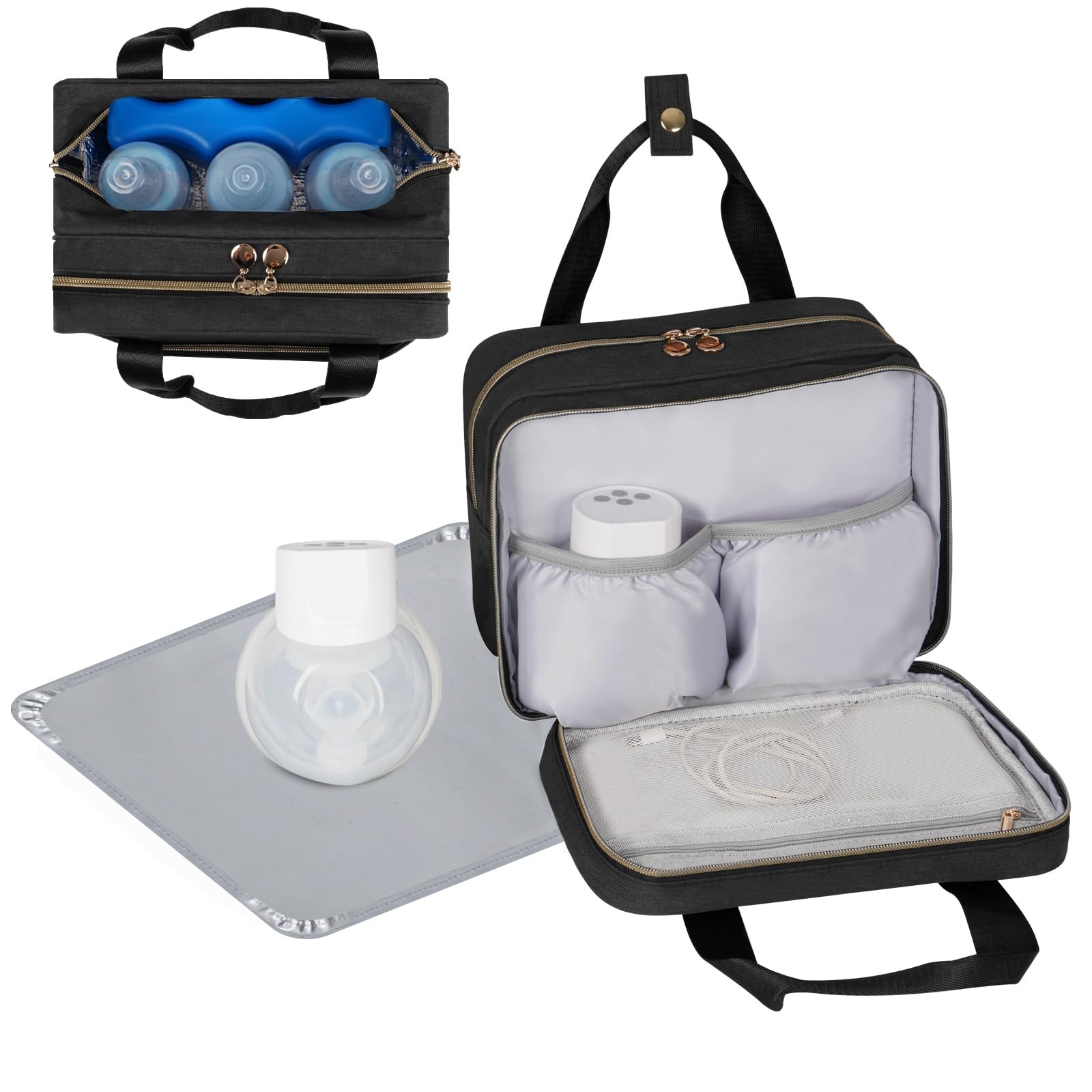 PHOEBUS BABY Wearable Breast Pump Bag w/ Insulated Cooler for Elvie Momcozy Will
