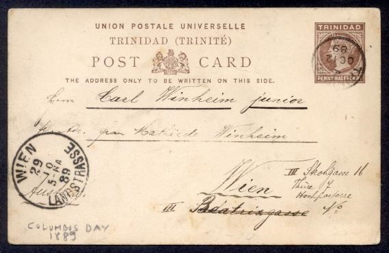 TRINIDAD 1½D QV PC OC 12 98 COLUMBUS DAY CDS