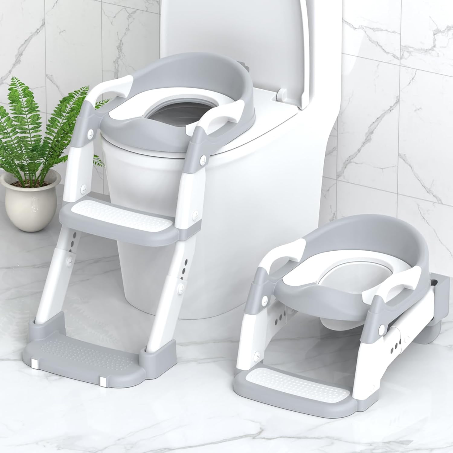 Potty Training Seat, Toddler Potty Training Toilet with Step Stool Ladder for Ki
