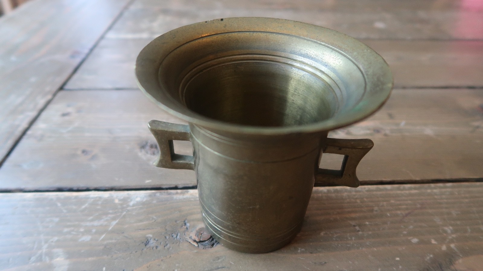 Antique Brass Mortar Apothecary 4.5 x 4 inches