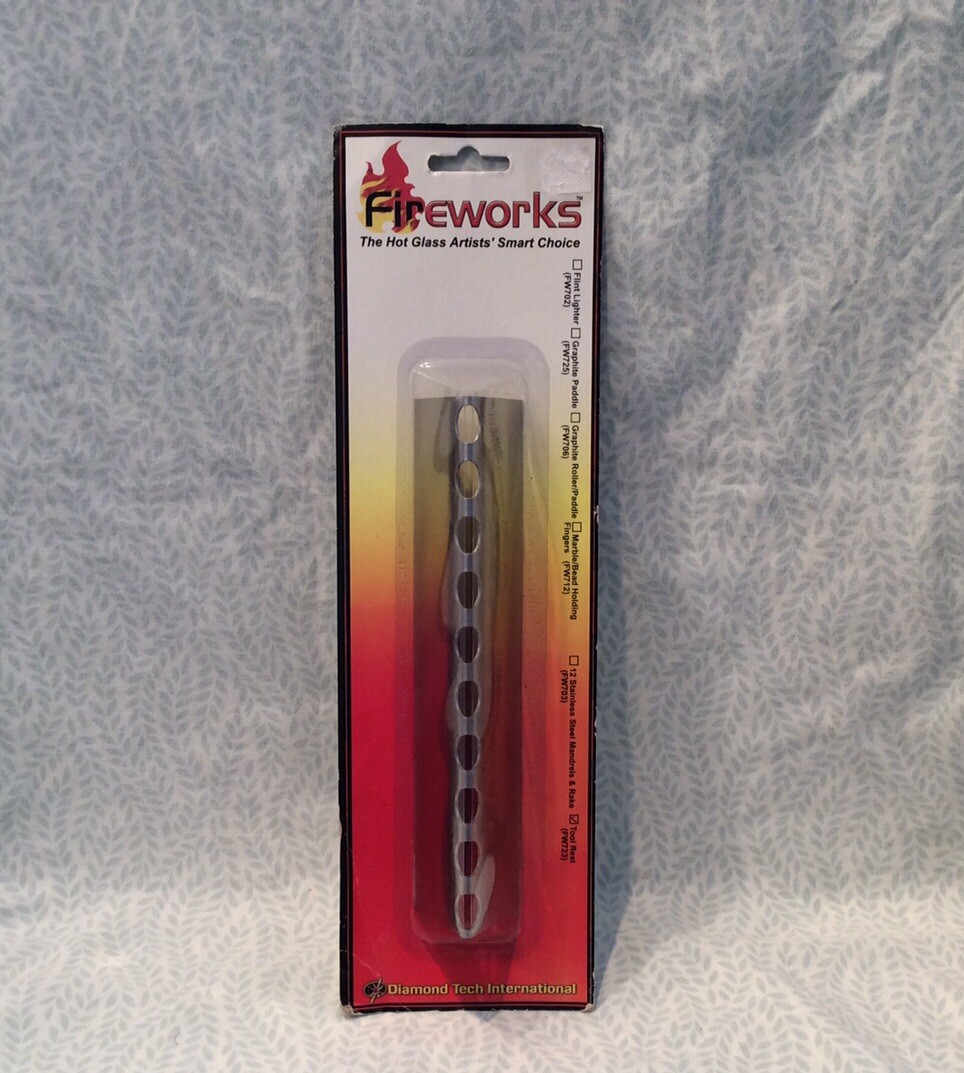 Vintage Diamond Tech Fireworks Hot Glass Artist Tool Rest FW723 Factory Sealed