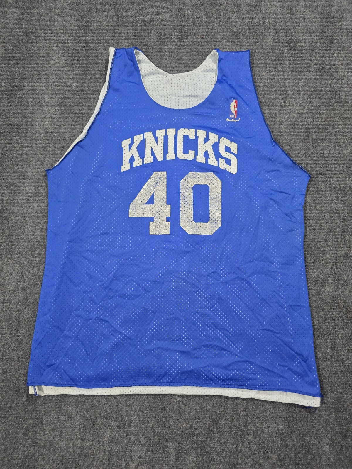 1980’s New York Knicks #40 Game Used/Worn Sand-Knit Pat Cummings Nba Basketball