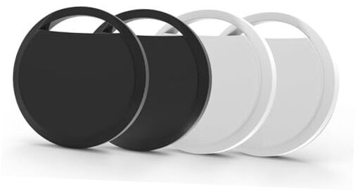 Air Tracker Tags 4 Pack Smart Bluetooth Apple Itag - Black White - Bluetooth