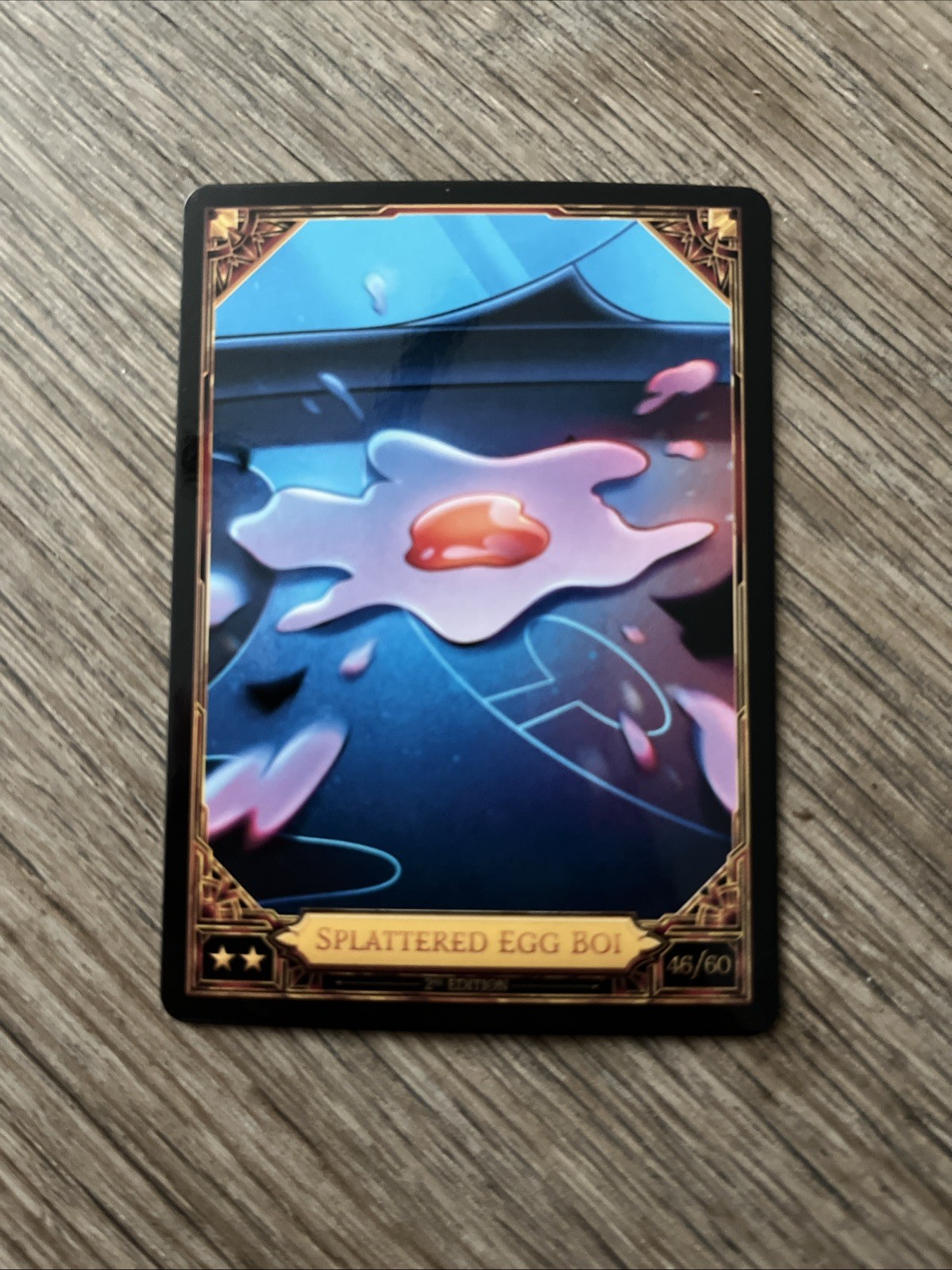 Hazbin Hotel Trading Cards 2nd Edition splattered egg boi 