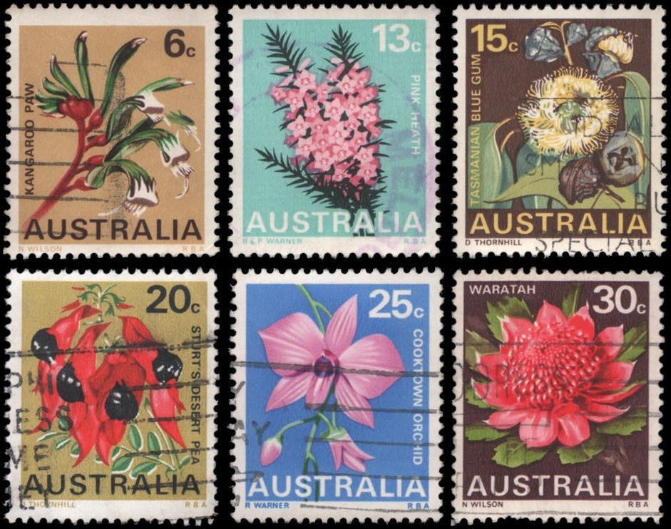 Australia #434-439 Used