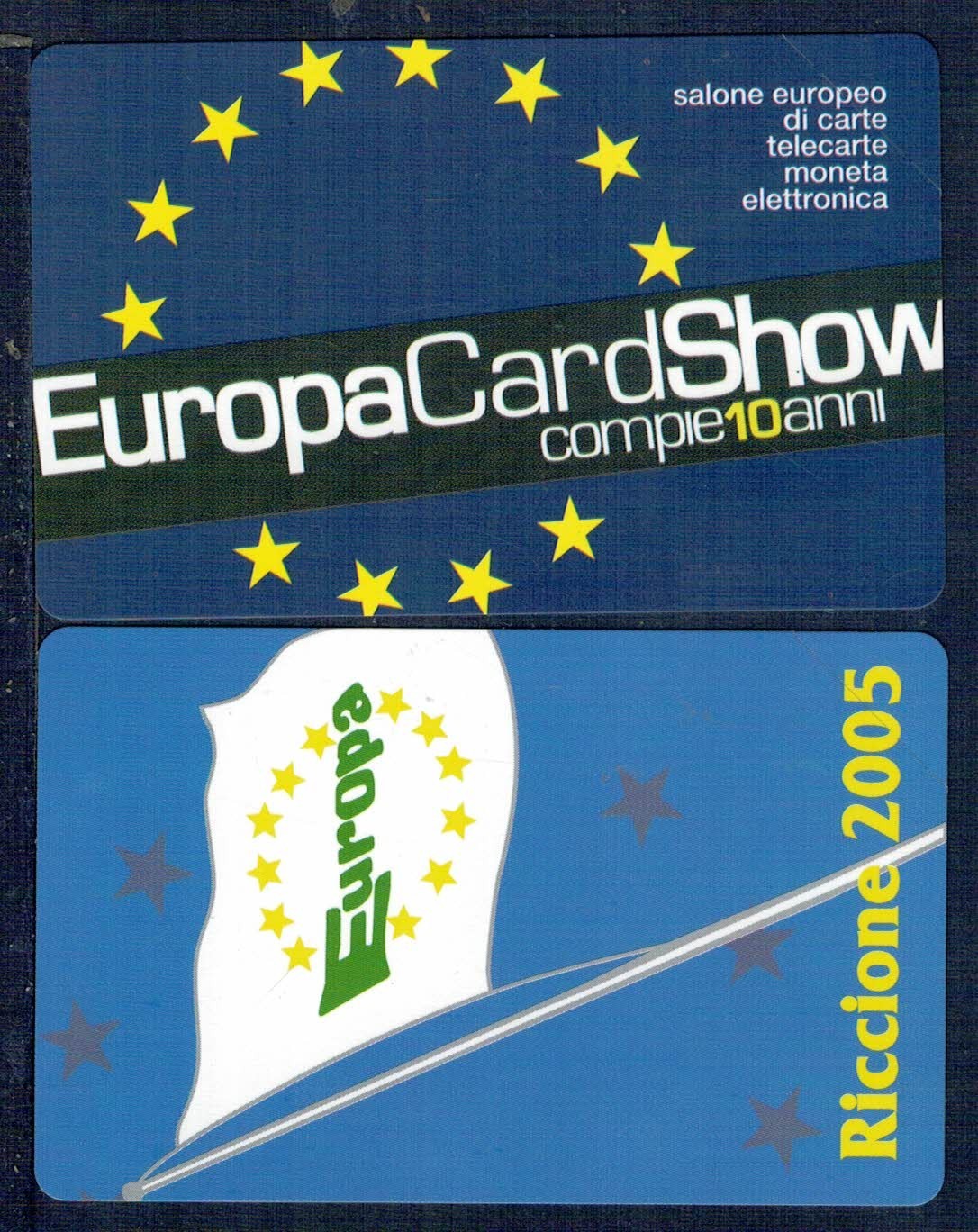 GIAN - Series "EUROPA CARD SHOW 2005" 2 New Cards COMPLETE