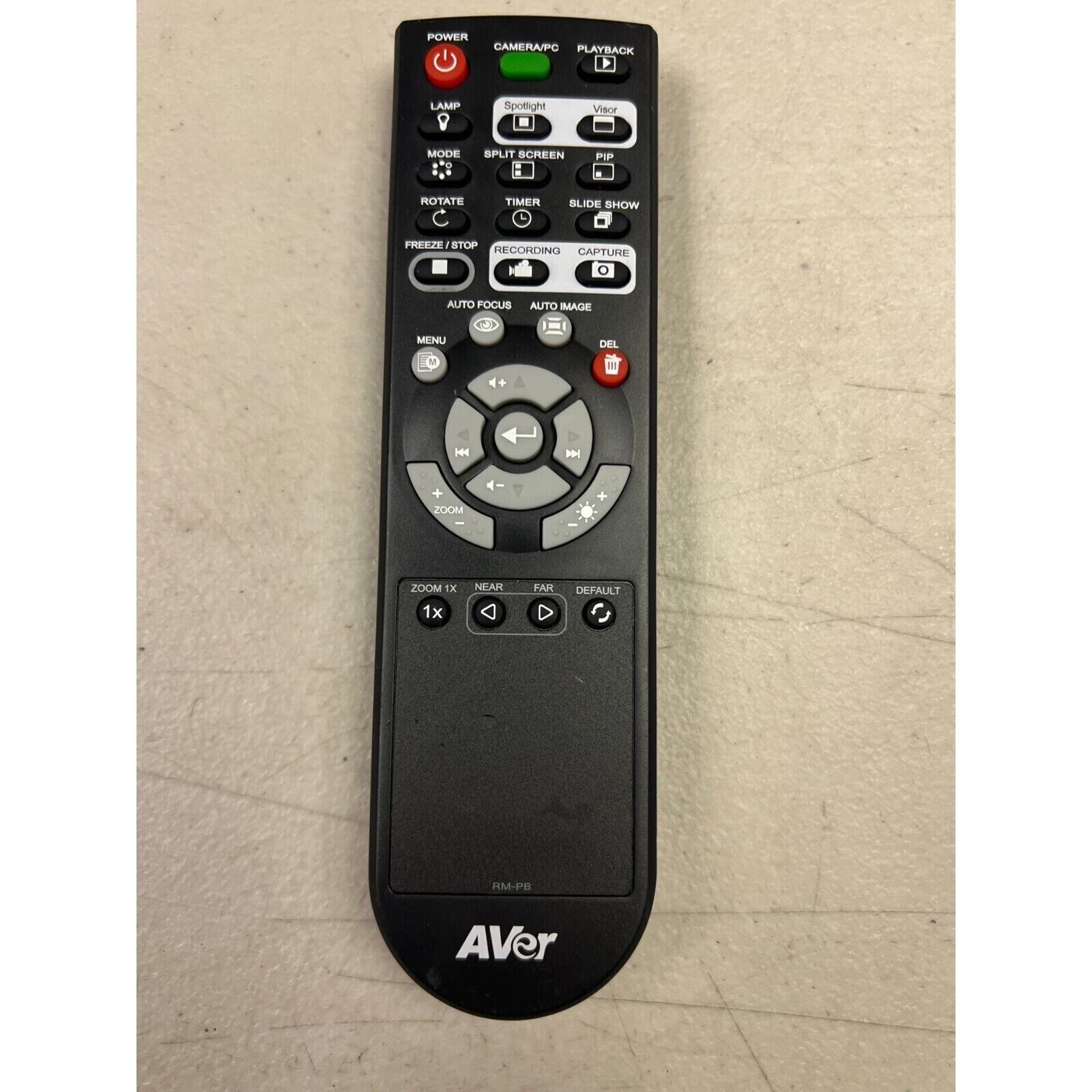 Genuine Original AVerMedia RM-PB CAMERA/ PC Replacement Remote Control Black