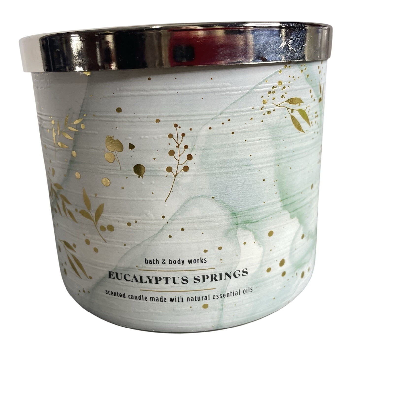 Bath & Body Works EUCALYPTUS SPRINGS 3 Wick Candle 14.5 OZ New Farmhouse