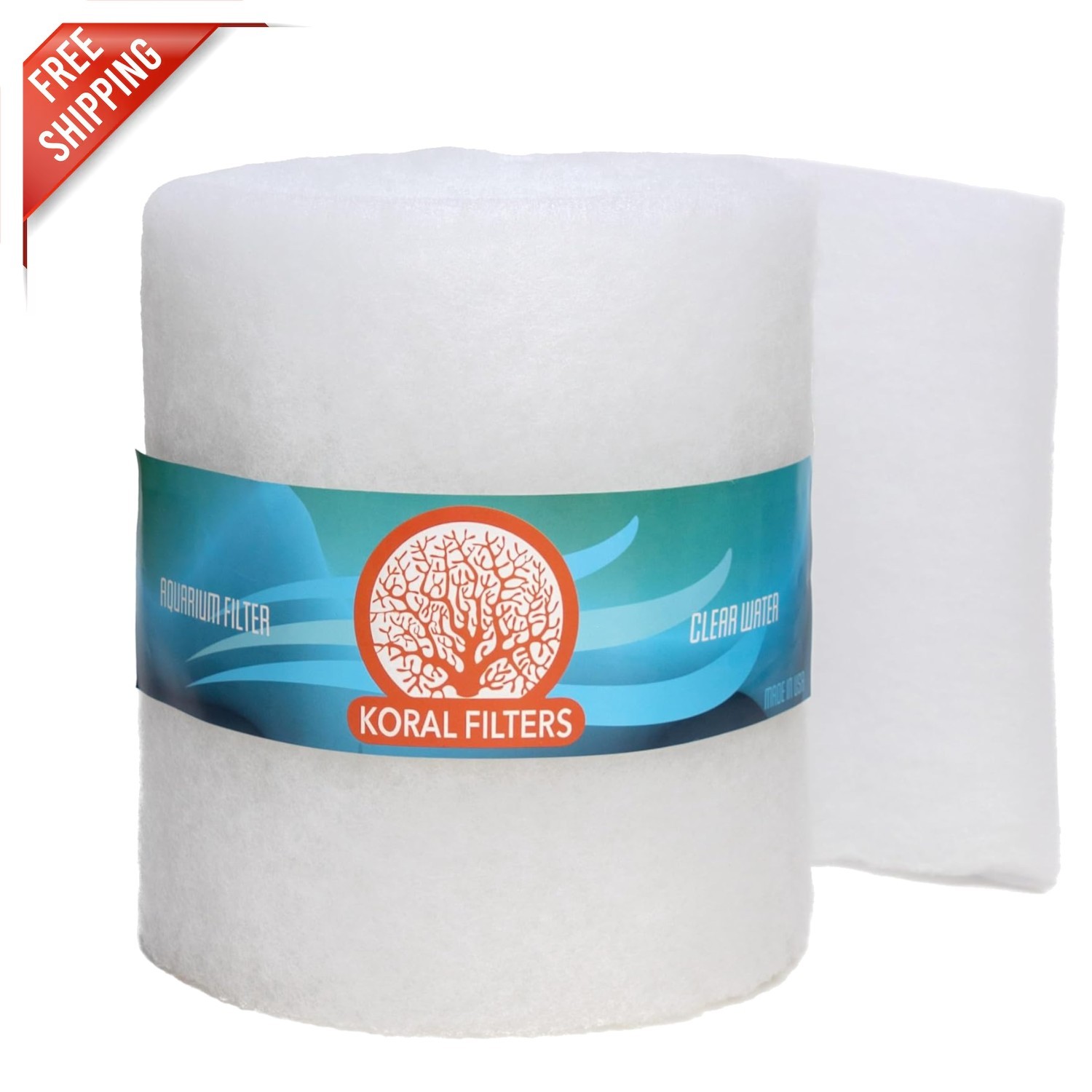 Versatile Cut-to-Fit Aquarium Media Pad - 6ft for Fresh & Saltwater