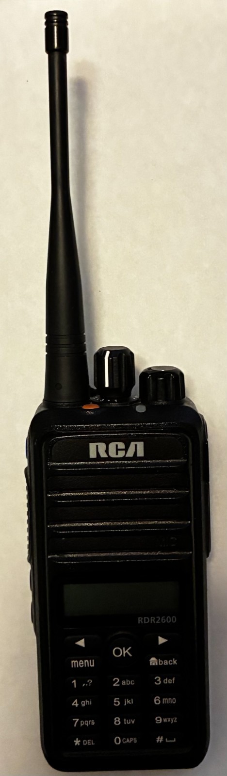 RCA RDR2600U UHF Analog/Digital Portable DMR Radio Voice & Text, 1000 Channels