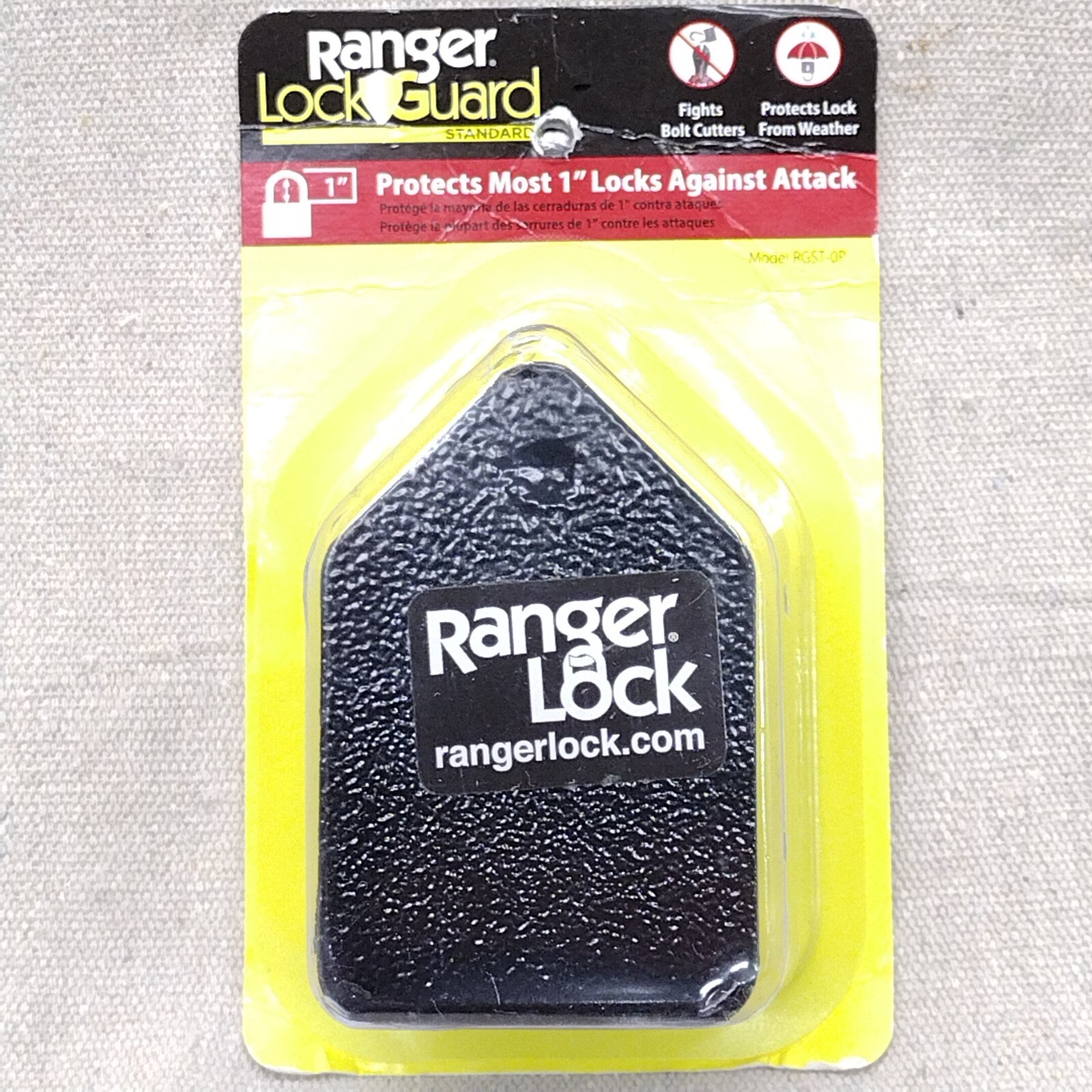 Ranger Lock Guard Model RGST-OP Protects Most 1" Lock Hardened Steel Housing NWT