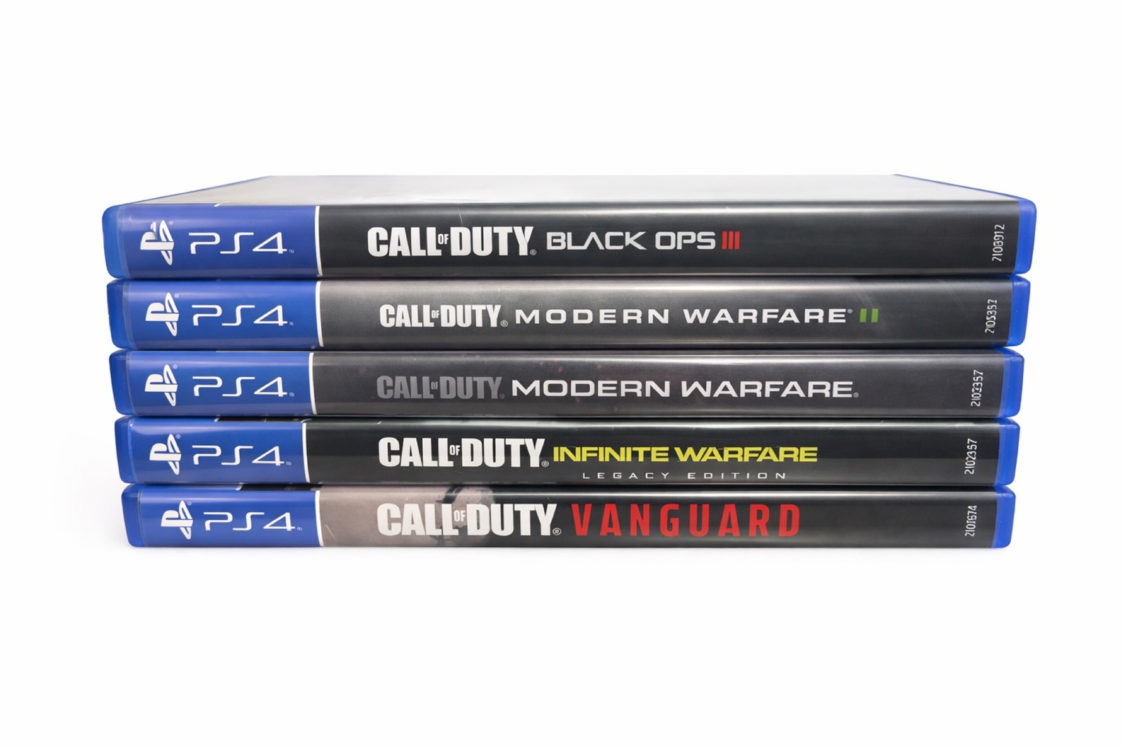 PS4 Call of Duty 5 Games: Black Ops III, Modern Warfare, Infinite, Vanguard