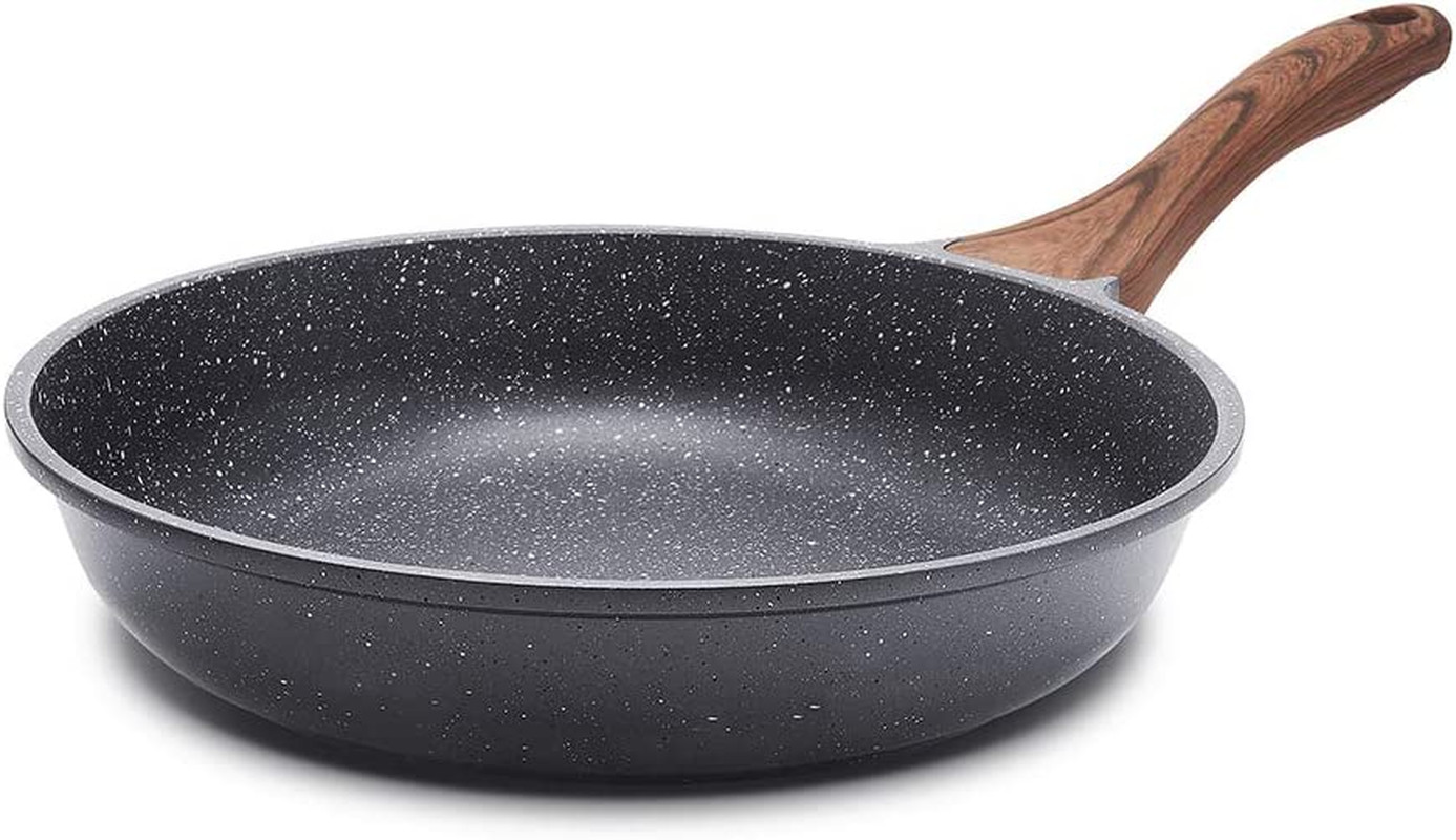 Nonstick Frying Pan Skillet, Swiss Granite Coating Omelette Pan, Healthy Stone C
