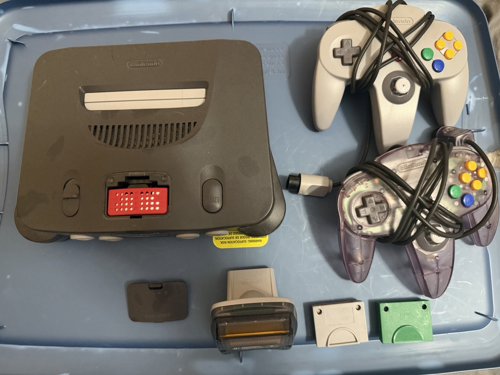 Nintendo 64 Console with Controllers, Games, Memory Card & Expansion Pak