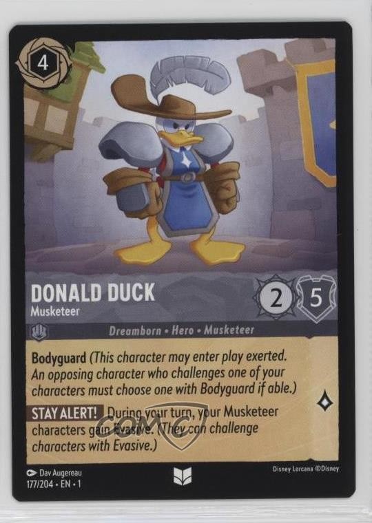 2023 Disney Lorcana - The First Chapter 1 Donald Duck Musketeer #177