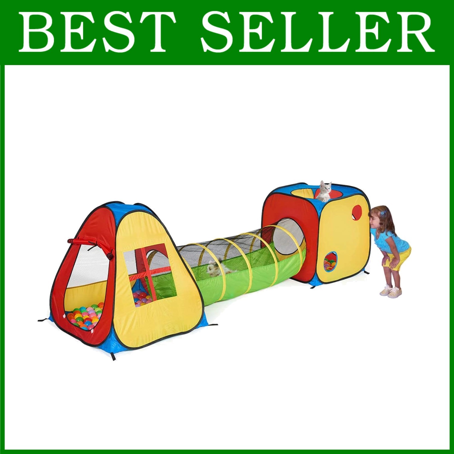 Toddler Play Tent with Tunnel
