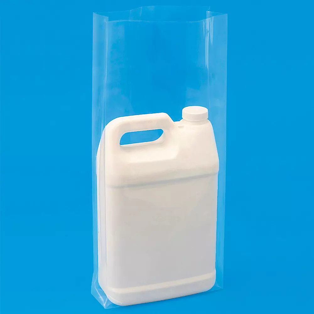 Pack of 1000 8 x 3 x 20" 3 Mil Gusseted Poly Bags
