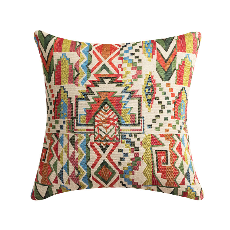 1PC Chenille Ethnic Stripe Pillowcase Throw Pillow Cushion Cover for Couch Sofa