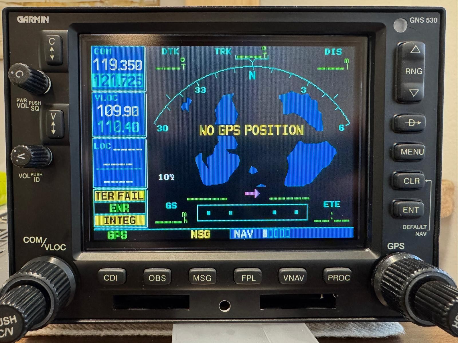 Screen Repair Service for Garmin GPS GNS 530 & 530W series