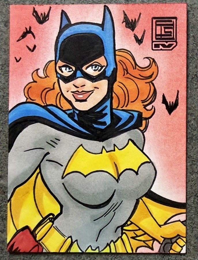 DC Catwoman Personal Sketch Card Tim Shinn Original Art