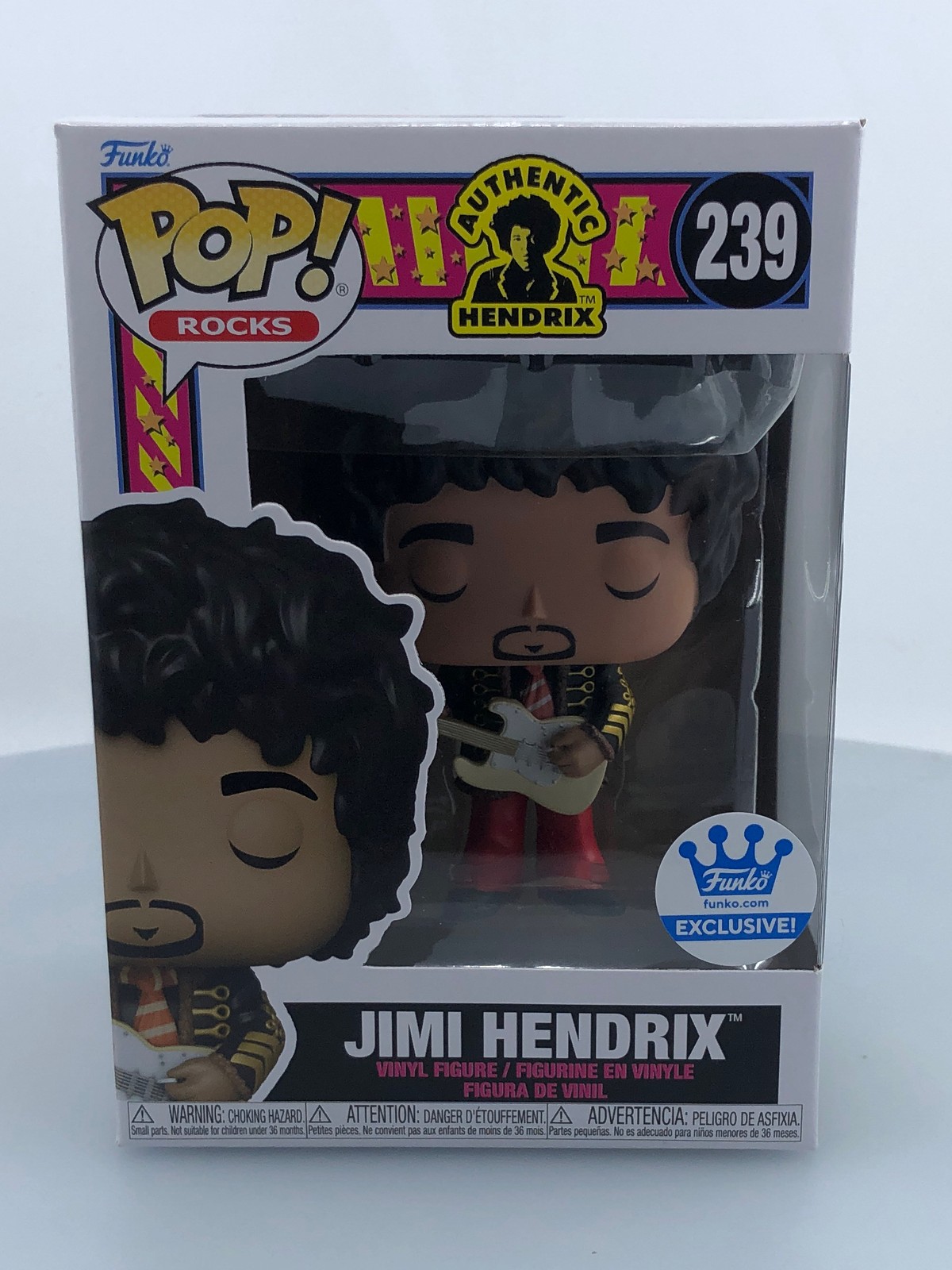Funko POP! Rocks Jimi Hendrix #239 Funko Exclusive Vinyl Figure DAMAGED BOX