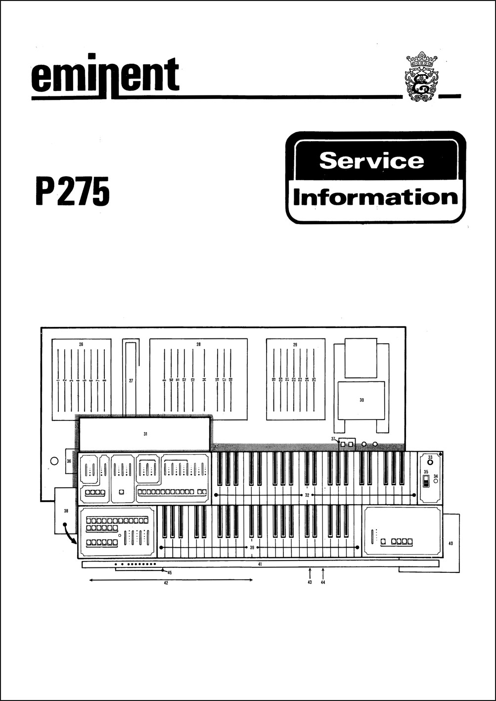 EMINENT P275 Service Manual repair Schematic Diagrams Schematic Schematic P-275