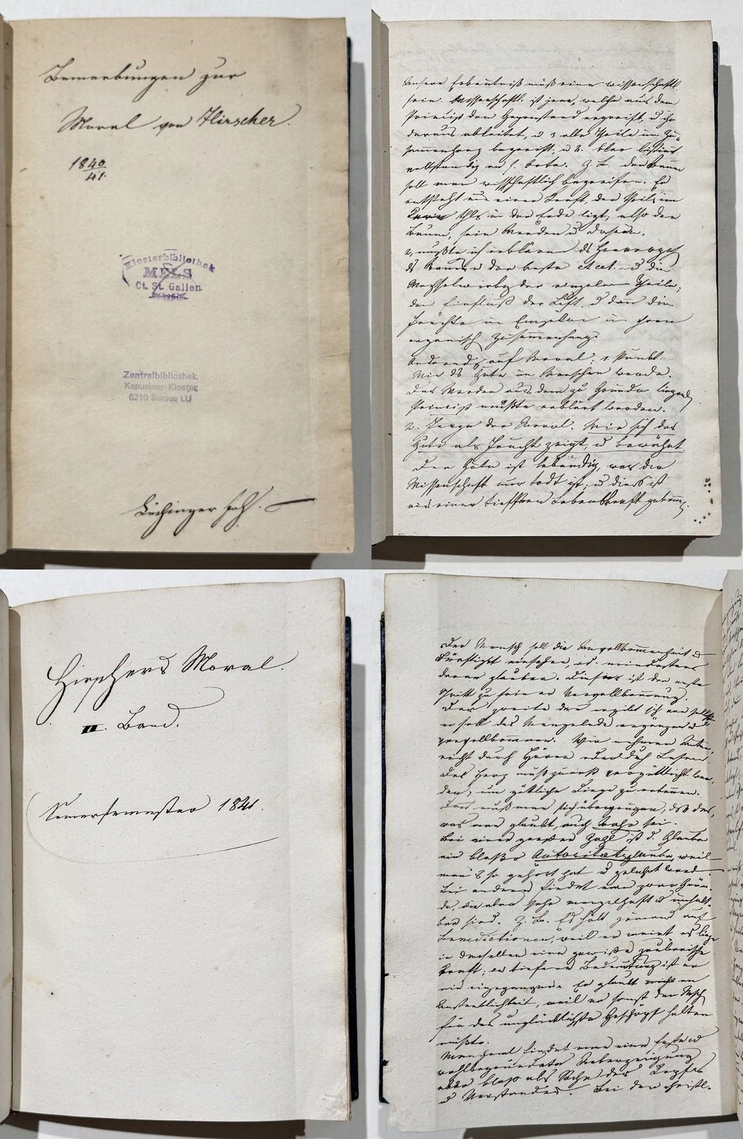 Moraltheorie Josephine Ryan, Gerstenberg Vorlesungsmitschrift University